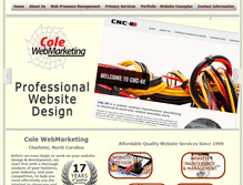 Tablet Screenshot of colewebmarketing.com